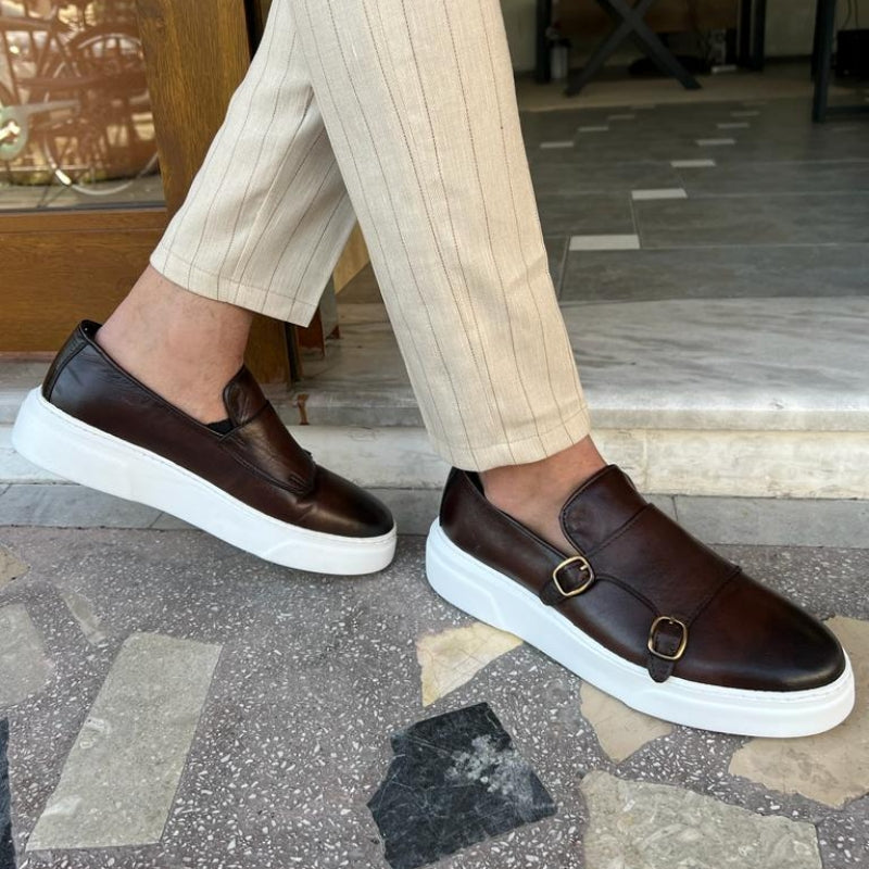 New Brown Men's Vulcanize Shoes